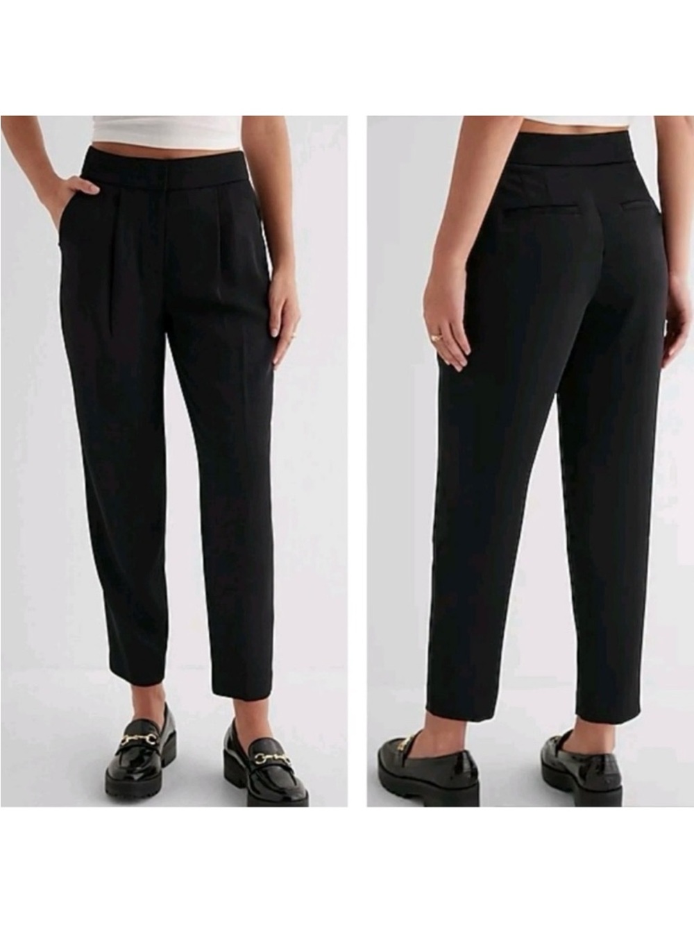 Express Black Stylist High Rise